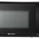 Emerson MW7302B Compact Countertop Microwave Oven with Touch Control, LED Display, 700W, 10 Power Levels, 6 Auto Menus, Glass Turntable and Child Safe Lock, 0.7 Cu., Ft. Black