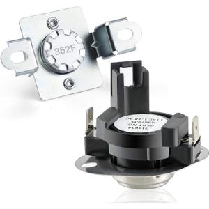 280148 Thermal Cut Off Kit Includes 8557403 Thermostat & 8318314 Thermal Fuse-Replaces 280148VP 1175772 AP3874047 PS991443 EAP991443 by AMI PARTS