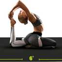 Gogokiwi Large Yoga Mat (6'x4') – 1/4" & 1/2" Thick Exercise Mats for Home Workout, Extra Wide Workout Mats for Home Gym, Yoga, Pilates, Stretching, Floor & More