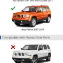 Wonderdriver 300lbs Lockable Roof Rack Cross Bars Compatible with Jeep Patriot 2007-2017,Heavy Duty Aluminum Roof Rails Crossbars Cargo Canoe Black Rooftop Cargo.