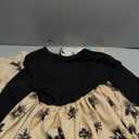 Seechoslo NEW Girls Elegant Dress Short Sleeve A-Line Floral Midi Party Special Occasion (US, Age, 13 Years, 14 Years, Black-Long Sleeve)