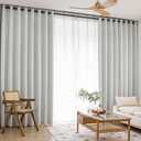 Windows Beige Blackout Curtains 54 inches Long 2 Panels Set Grommet Blackout Drapes Energy Saving Noise Reducing Thermal Insulated for Bedroom Living Room Nursery