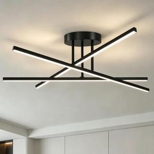 23 Inch light fixtures ceiling mount,3CCT Semi Flush Mount Ceiling Light, 22 inches