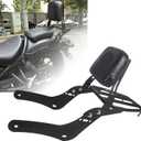 Motorcycle Sissy Bar for Rebel 300 500, Rear Passenger Backrest with Luggage Rack Replacement, for Honda CMX500 Rebel CMX 300 CMX 500 (2017-2024)