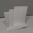 Boloyo Acrylic Book Stand with Ledge,4PC 6 Inch Clear Acrylic Display Easel Transparent Display Stand Holder Tablet Holder for Displaying Books,Magazine,Plate,Pictures,Artworks, CDs