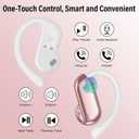 Ai Translation Earbuds Real Time,164 Languages Translator Earbuds with 6 Translation Modes/No Subscription,Audio and Video Calls Translator Headphones,Audifonos Traductores Ingls Espaol, Rose Pink