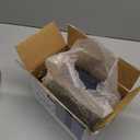 Festiva 200Pcs Navy Blue Gold Dessert Plates 6.3" with Plastic Forks 5"- Small Disposable Plates- Dessert/Cake/Appetizer Plastic Plates include 100Plates 100Forks for Christmas Party & Hanukkah