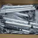 Loyoda Folding Walker with 2 Skis and 5" Wheels, Lightweight Walkers for Seniors and Adults, Supports Up to 350 Pounds, Adjustable Height, Compact Standard Walker, Black