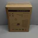 25W Solar Roof Vent Fan with 8 Inch Removable Roof Vents,Solar Attic Exhaust Fan for Ventilation System,Ideal Soalr Roof Fan for Garage, Shop and Warehouse,Black