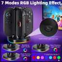 4-in-1 Charging Dock for Switch 2 Joycons, Fast Charger Dock Stand for Nintendo Switch 2 2025 Joycons,RGB Lighting &Type-C Fast Charging (Black)