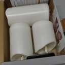 Homemory Outdoor Waterproof Flameless Candles, LED Candle with Remote and Timer, Battery Operated Candles, Electric Fake Plastic Candles, Ivory White, Set of 3