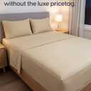 Sleepy Town Twin Size Bed Sheets - 3 Piece - Twin Sheet Set - Extra Soft, Comfy & Cooling - Easy Care - Shrinkage, Wrinkle & Fade Resistant - Brushed Microfiber - Deep Pocket Bed Sheets (Cream)
