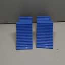 LEIDGG 4Pack Wheel Chocks for RV Trailer Non Slip Heavy Duty Blue Camper Wheel Chocks with Handle for Easy Removal Polypropylene Wheel Stoppers for Cars Campers Trucks Rvs