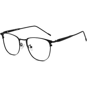 GUDVUE Blue Light Glasses, Computer/Gaming/TV/Phones Glasses for Women/men, Anti Glare/UV400/Eye Strain, Oval Shiny Black