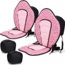 Vinsot 2 Set Kayak Paddle Board Seat Back Support,Pink Leopard