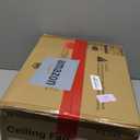 ZMISHIBO 52 Inch Ceiling Fan with Light, App&Remote Control, Flush Mount Low Profile, Dimmable 20W LED Light, Quiet Reversible Motor for Bedroom, Living Room, Apartment, Black