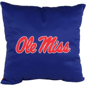 College Covers Everything Comfy Ole Miss Rebels 16" Decorative Pillow Reversible 2 Unique Sides
