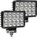 120W 6 Inch Trator Work Light, 10400Lms Excavator Flood Light Offroad Lighting fits Farm Tractor Engineer Truck, 12/24V