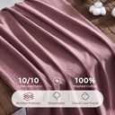 JELLYMONI Duvet Cover Queen Size - 100% Washed Cotton Comforter Cover with Linen-Like Texture, Breathable & Soft Bedding for Modern Home, Guest Room and Everyday Use,1 Duvet Cover & 2 Pillowcases