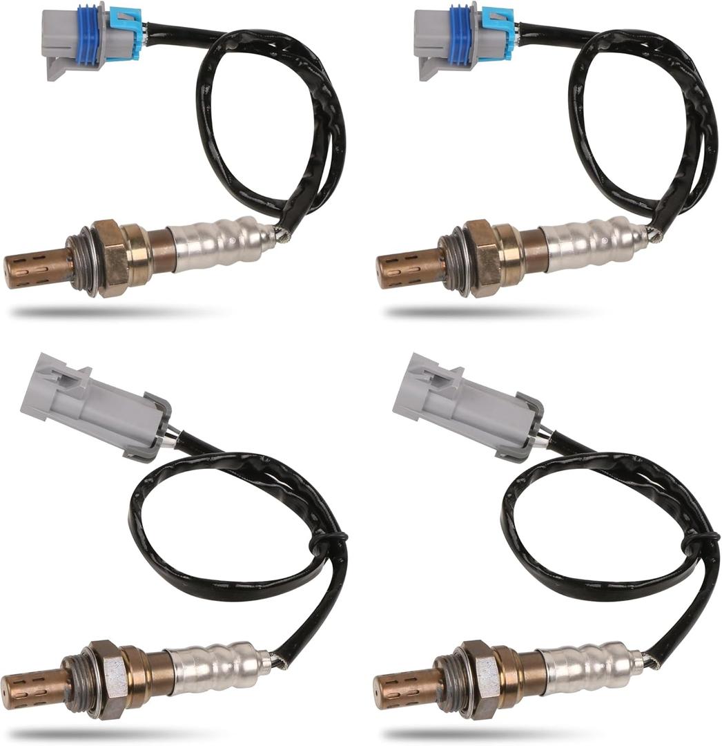 Oxygen Sensor Upstream + Downstream 12559849 12594452 Compatible for Escalade Chevrolet Avalanche Silverado Tahoe GMC Yukon Sierra (Set of 4)