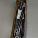 ENJOYBASICS Matte Black Shower Curtain Rod 30 to 76 Inches, 1 Inch Stainless Steel Adjustable Spring Tension Rods No Drill for Bathroom, Closet, Window, Room Divider, Never Rust, Non Slip