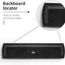 Goo-Ki 1.1 Inch Diameter Matte Black Cabinet Knob with Backplate #1,High-end Zinc Alloy Cabinet Hardware,6 Packed