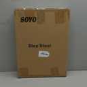 SOYO Mobility One Step Stool, Heavy Duty Indoor Outdoor Non-Slip Small Step Platform Assistive Device for Adult Elderly, Standing Support and Step Riser for Car, Bed, Door, Stair, Bathroom, Black-Gray