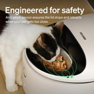 PETLIBRO Automatic Cat Feeder Wet Food with Stainless Steel Bowl, Refrigerated Auto Cat Feeder with Semiconductor Cooling, 3 Fresh Meals for 3 Days, App-Controlled Pet Food Dispenser, 
Capacity	200 ml
Item Dimensions L x W x H	13.39"L x 7.44"W x 14.02"H