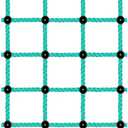 BeneLabel Climbing Cargo Net 30" x 77" Indoor Climbing net, Outdoor Cargo Webbing Net Playground Climbing Net for Treehouse 100% Nylon Material Rope Ladder