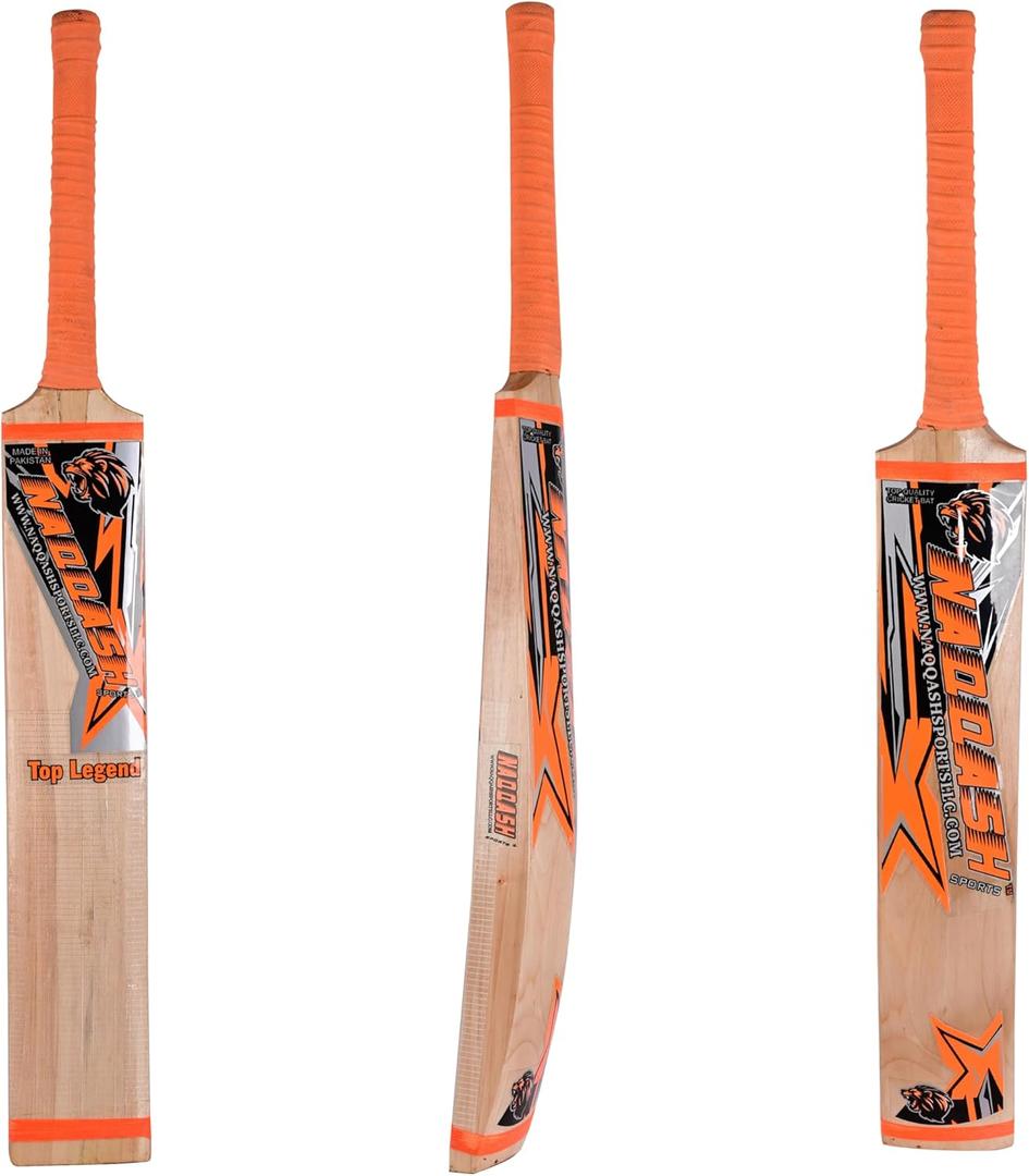 Kashmir Willow Leather Ball Cricket Bat, Exclusive Cricket Bat for Adult Full Size with Free Best Bat Cover & Protection Sheet (Orange Sticker)