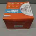 MUAKIOY No Drill Curtain Rod Bracket Holders, (8 Pack) Adjustable Self Adhesive Curtain Hooks, No-Nail Stick on Wall Curtain Rod Hangers for Bathroom Bedroom Kitchen and Livingroom