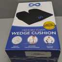 Everlasting Comfort Car Seat Cushion for Driving - Wedge Car Cushion for Office, Travel, Gaming Chair Memory Foam Driver Booster for Short People, Non-Slip, Washable Cover, Back & Sciatica Relief (Medium)