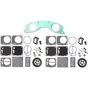Aftermarket Mikuni Dual Carb Rebuild Kit with Base Gasket 62T-13556-00-00 Compatible with Yamaha Super Jet 700 Wave Raider