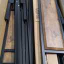 VECELO Full Size Platform Bed Frame with Wood Headboard/Mattress Foundation/Premium Steel Slats Support/No Box Spring Needed,Brown(Crown)