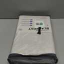 100% Blackout Shield Full Blackout Curtains for Bedroom 84 inch Length 2 Panels Set, Clip Rings/Rod Pocket Faux Linen Black Out Curtains for Living Room, Thermal Insulated, 50Wx84L, Beige