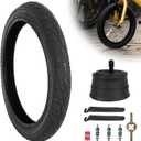 14 Inch Bike Tire, 14x1.75/47-254 Tire and 14x1.75/2.125 Inner Tube with 32MM Schrader Valve for Kids BMX Bike Folding Bicycle