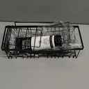 EUDELE Adhesive Shower Caddy, 5 Pack Rustproof Stainless Steel Bath Organizers With Large Capacity, No Drilling Shelves for Bathroom Storage & Home Decor (XL size, Black)