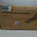 Aluminum Chaise Lounge Chair Outdoor, Foldable& No Assembly Patio Pool Lounge Chairs 5-Position Recliner for Outside, Fully Grounded Legs Sun Lounger for Poolside, Khaki