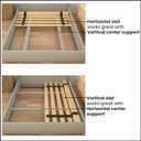 0.68-Inch Heavy Duty Horizontal Wooden Bunkie Board/Bed Slats, Enhance Mattress Support, Queen(60.5"), Beige