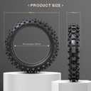 2.50-10 4PR TT 33J Off Road Mini Dirt Bike Front/Rear Tire and Inner Tube Compatible with 2.5-10 Off Road Dirt Bike Pit Bike/Motorcycle Tire (P-279)