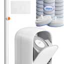 Disposable Toilet Cleaning System - Toilet Wand Kit with 36 High-Performance Refills, Wall Mounted Brush and Holder for Deep Cleaning Bathroom (Brush + 36 Refills)
