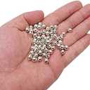 1/4-Inch Jingle Bell/Small Bell/Mini Bell DIY Bracelet Anklets Necklace Knitting/Jewelry Making, 100pcs, Silver