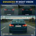 4K Dash Cam Front and Rear Inside,3.16" IPS,3 Channel Dash Cam for Car with 5G WiFi,Free 64GB Card,170 Wide Angle,Loop Recording,G-Sensor,WDR,Night Vision,Time-Lapse,24H Parking Monitor