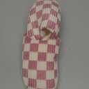 Guyarns House Slippers for Women & Men - Fuzzy, Casual Indoor/Outdoor Shoes with Memory Foam & Faux Fur Lining (6-7 Women/5-5.5 Men, New-pink)