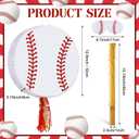 Baseball Piata for Birthday Party 12.6 x 12.6 Inch Baseball Piata for Kids with Stick and Blindfold Traditional Mexican for Sport Birthday Party Supplies Decor