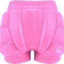 Kids Hip Butt Protection Pads Shorts, Youth Child 3D Tailbone Protective Padded Short Pants for Hockey Roller Skating Skateboarding Scooter Skiing Skating Snowboard (Medium, Pink)
