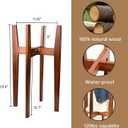 MAVOTER 24" Tall Plant Stand ,Wood Plant Stands Indoor, Mid Century Plant Corner Flower Holder Outdoor Suitable for Plant Pots & Water Dispenser Under 10" (Pot & Plant Not Included)
