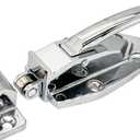 Freezer Door Flush Mounted Walk in Latch Handle, 145mm, Silver Tone