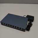 TP-Link 8 Port Gigabit Ethernet Network Switch - Ethernet Splitter | Plug & Play | Fanless | Sturdy Metal w/ Shielded Ports | Traffic Optimization | Unmanaged | Lifetime Protection (TL-SG108)