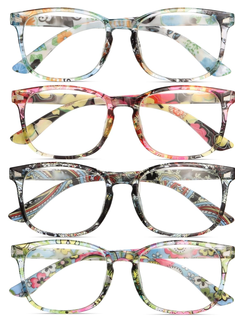 BLS BLUES Reading Glasses for Women/Men, Readers for Women/Men, Eye glasses, Blue Light Reading Glasses, Cheaters, Eyeglasses